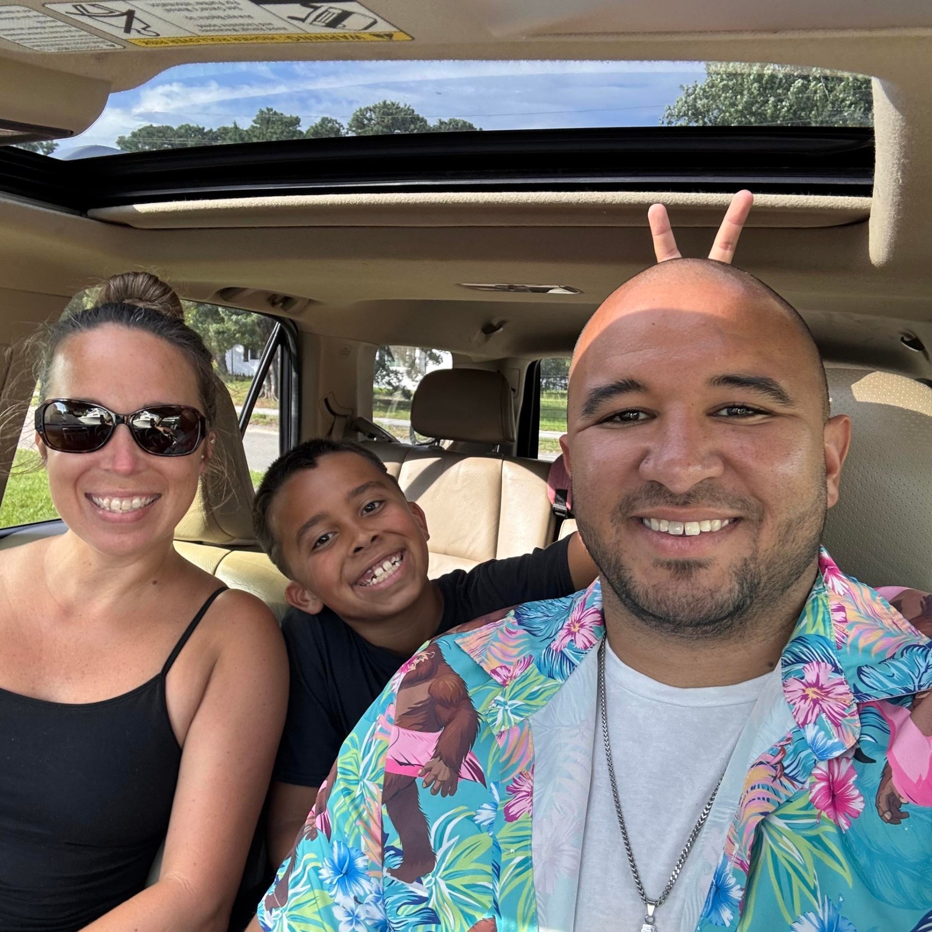 Joey Blizzard with his family